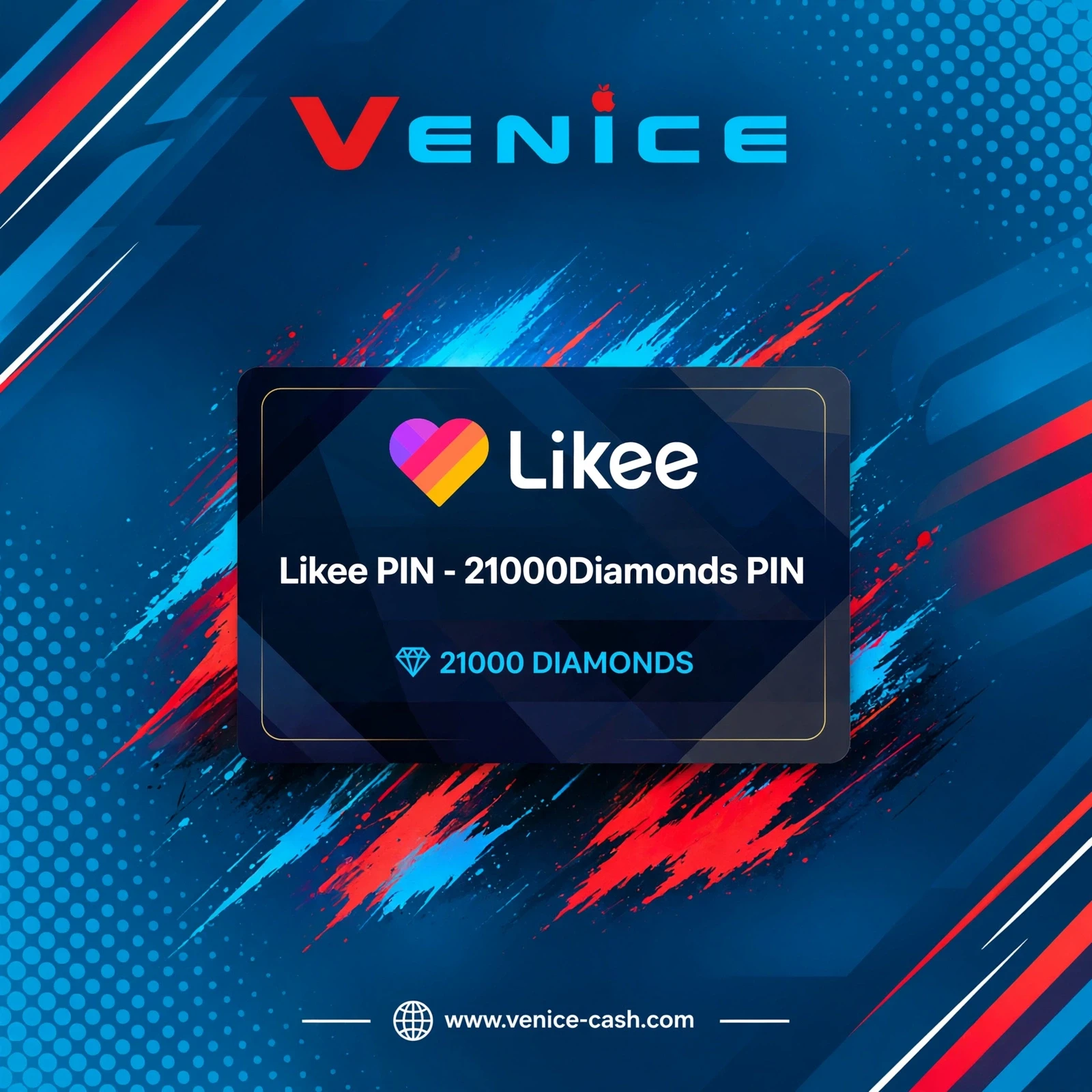 Likee PIN - 21000Diamonds PIN