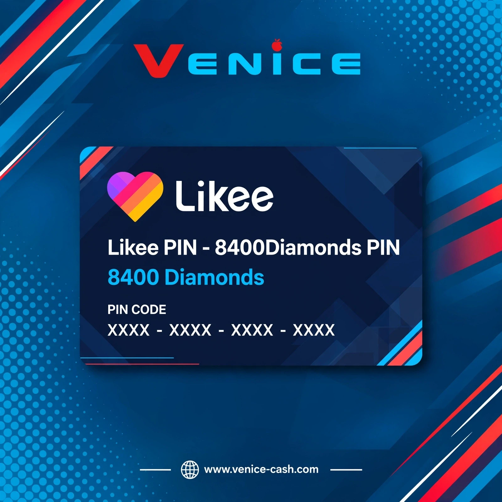 Likee PIN - 8400Diamonds PIN