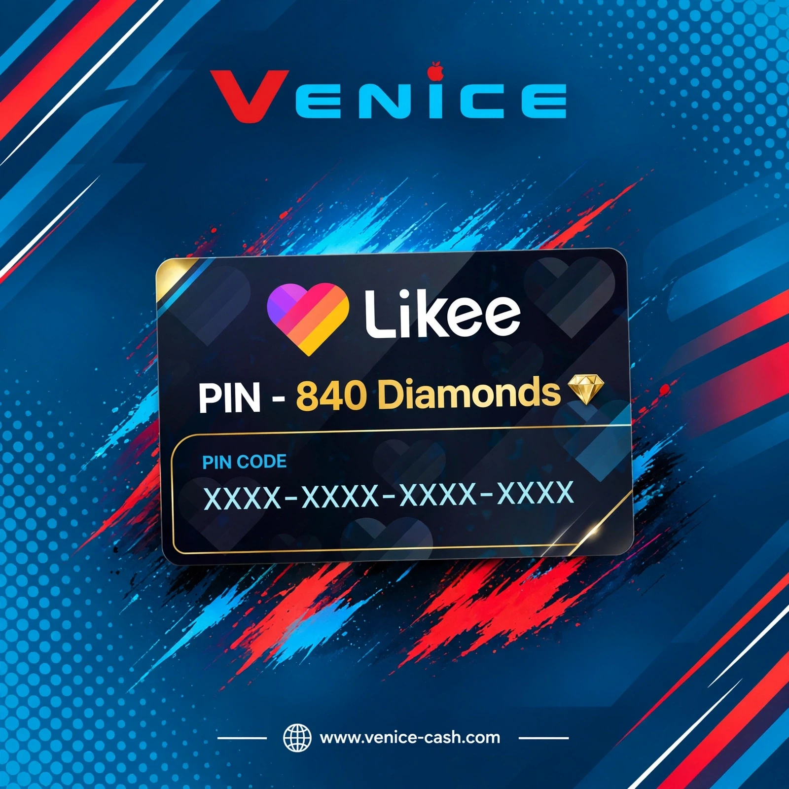 Likee PIN - 840Diamonds PIN