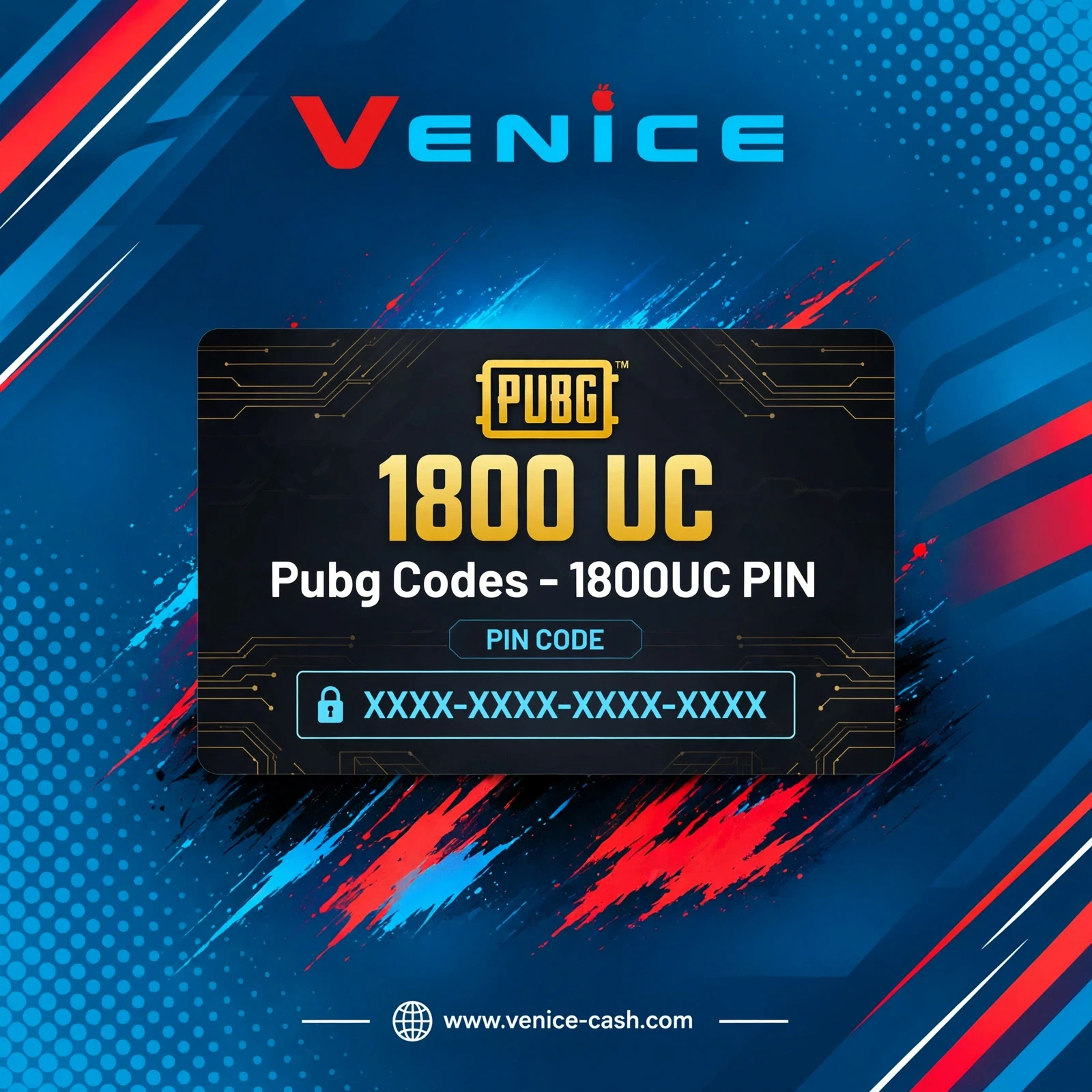 Pubg Codes - 1800UC PIN