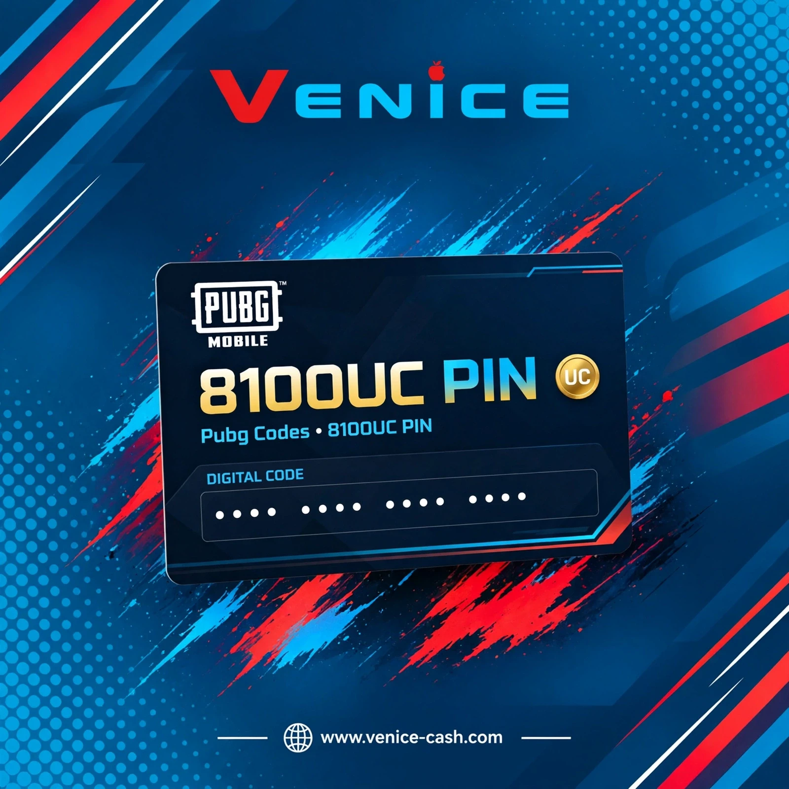 Pubg Codes - 8100UC PIN