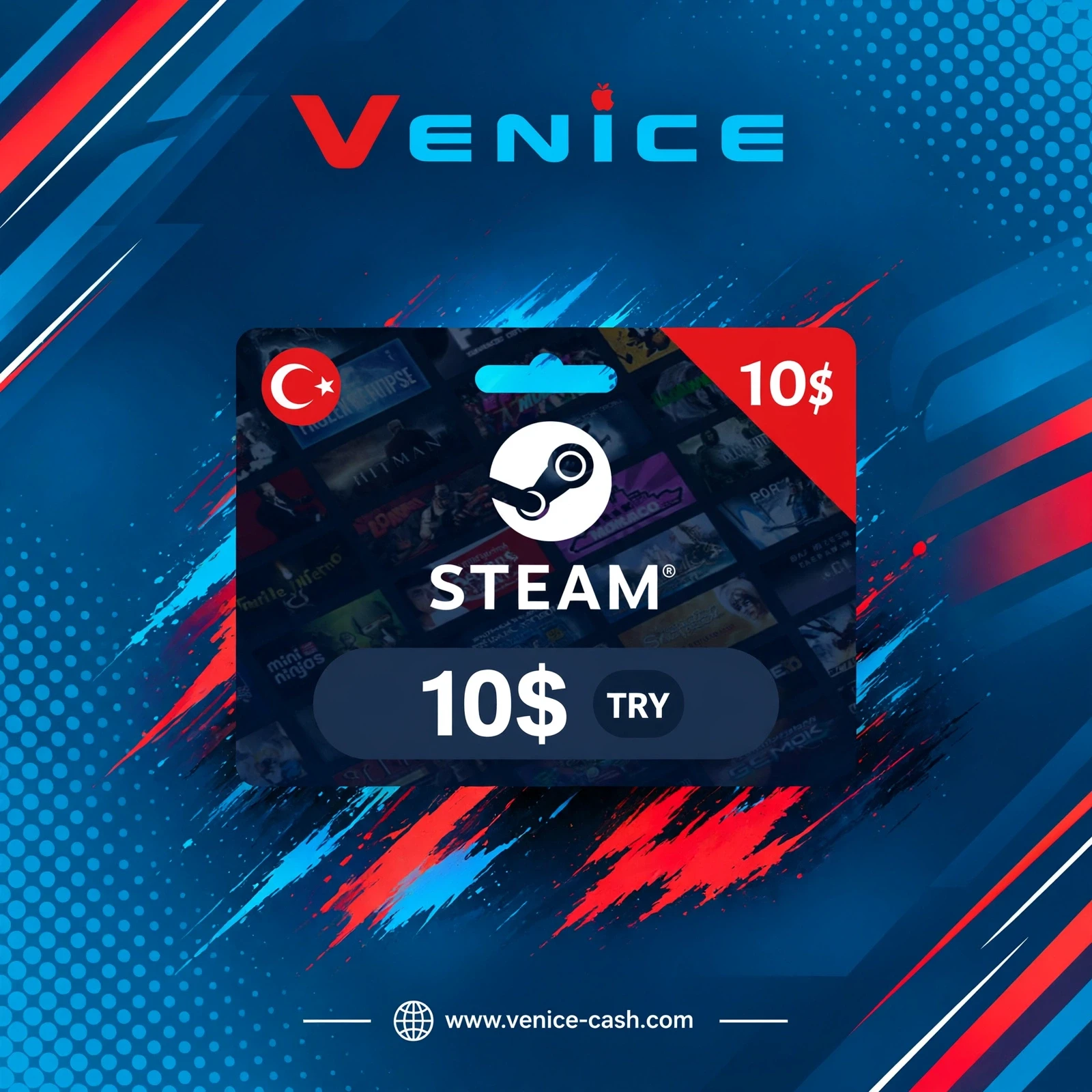Steam - Steam 10$ TRY