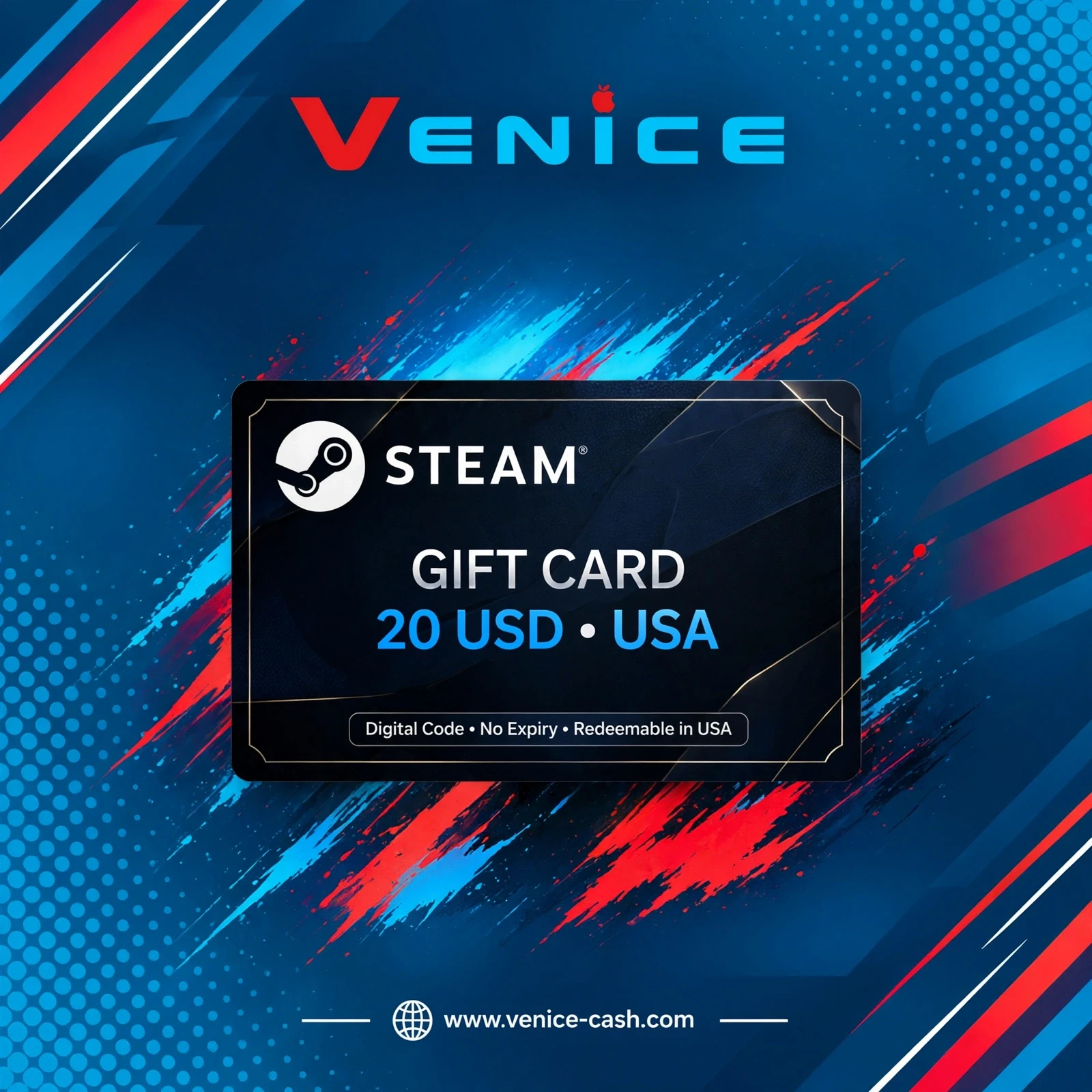 Steam - Steam 20$ USA