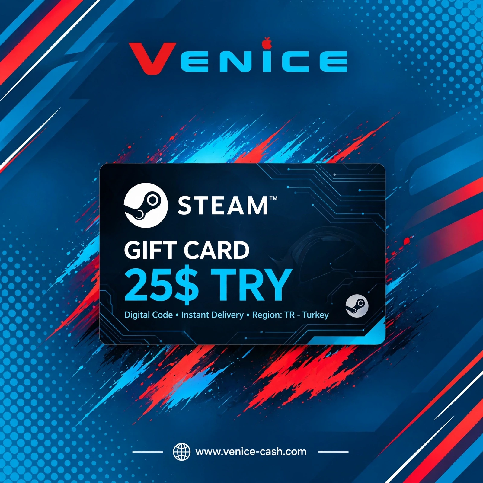 Steam - Steam 25$ TRY
