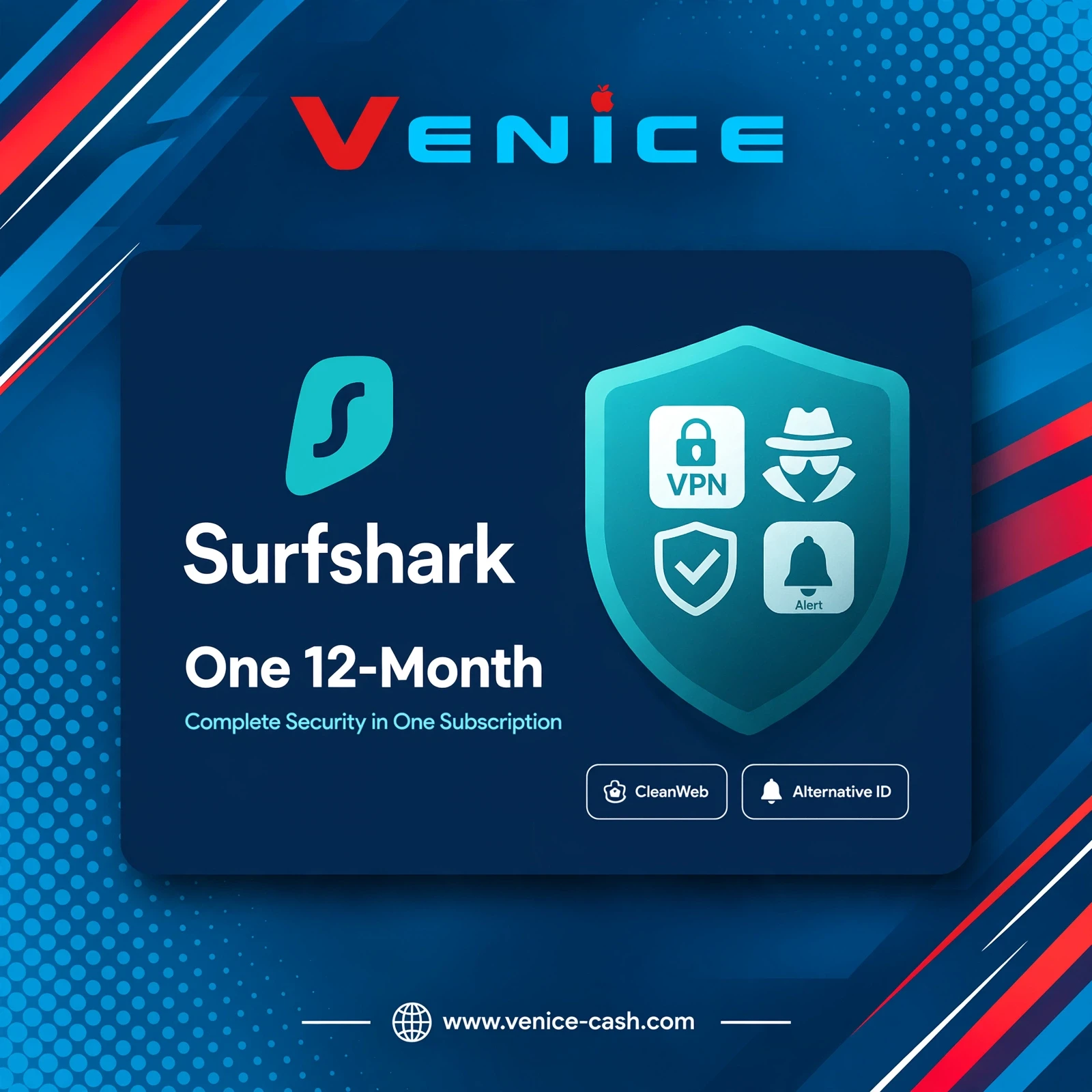 SurfsharkVPN - Surfshark One 12-Month
